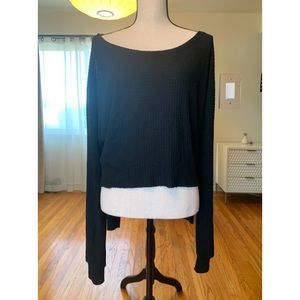 JOAH BROWN Off Shoulder Knit Top
